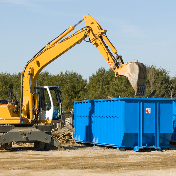 what are the rental fees for a residential dumpster in Pall Mall TN